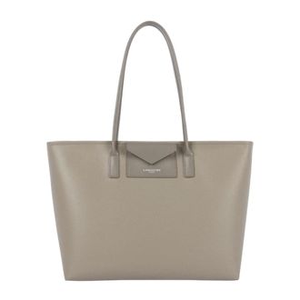 Lancaster Tote Bags, female, Gray, Size: ONE SIZE Maya Double Shoulder Bag Dark Grey