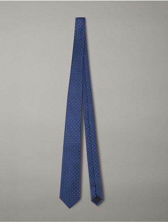 Calvin Klein Mens Angelis Medallion Tie - Blue - OS