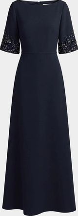 Mac Duggal Crepe A-Line Gown