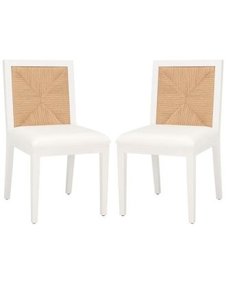 Safavieh Couture Emilio Set of 2 Woven Dining Chairs