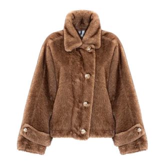 S.W.O.R.D 6.6.44 Giacca in Finta Pelliccia - - Jackets - Donna - Marrone - S