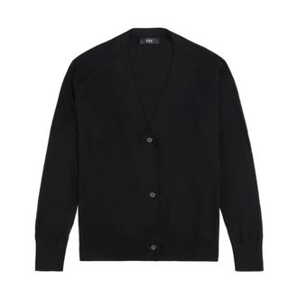 Fay Cardigans, female, Black, Size: XS Black Sweater Collection