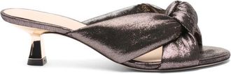 Stuart Weitzman Soplaya Slide 50 - Dames - Muiltjes - Grijs - 40 EU - Su&egrave;de - Schoenen