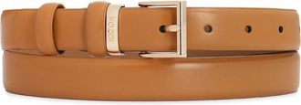 Kazar Riem met metalen lus - Dames - Riemen - Bruin - 90 CM - Leer - Accessoires
