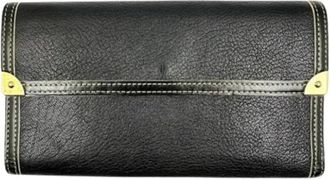 Louis Vuitton Pre-owned Wallets, male, Black, Size: ONE SIZE Pre-owned Suhali Long Wallet (tri-fold)