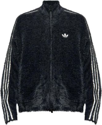 adidas Zip-Through Sweatshirt - Heren - Sportshirts - Zwart - S - Fitness