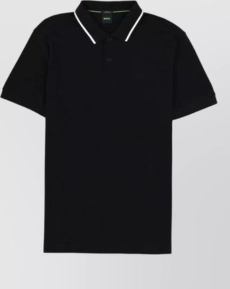 HUGO BOSS cotton logo-polo shirt