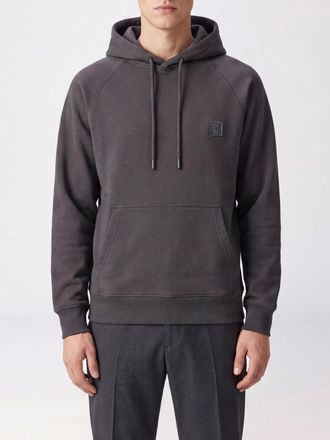 Wooyoungmi Slim Fit Cotton Hoodie with Drawstring and Kangaroo Pocket