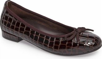 David Tate Womens Glow Ballet Flat In Brown