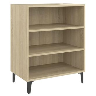 vidaXL Vidaxl - Aparador De Madera Contrachapada Color Roble Sonoma 57x35x70 Cm
