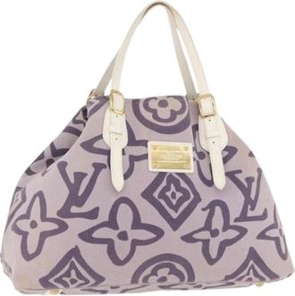 Louis Vuitton Pre-owned Handbags, female, Purple, Size: ONE SIZE Pre-owned Tahitienne Cabas