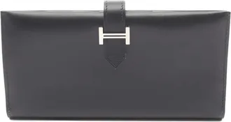 Herm&egrave;s 2004 bi-fold long wallet - Black