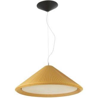 Faro Barcelona Faro Hue-in - L&aacute;mpara Colgante De Techo De C&uacute;pula Peque&ntilde;a Con 3 Luces, Amarillo, E27