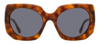 Marni Jellyfish Square Acetate Frame Sunglasses - Brown