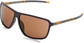 Police Mens SPLL15M65T17X SPLL15M 65 65T17X Sunglasses - Brown - One Size