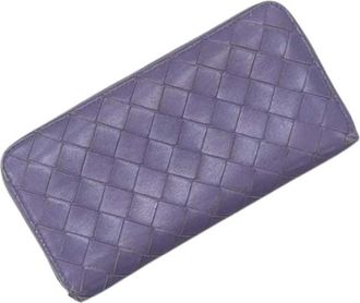 Bottega Veneta Portafoglio lungo (bi-fold) Pre-owned - - Pre-owned - Donna - Viola - ONE SIZE