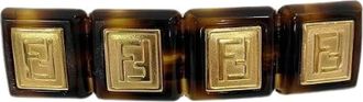Fendi Pre-owned Accessories, female, Brown, Size: ONE SIZE Pre-owned Plastic Hair Accessories