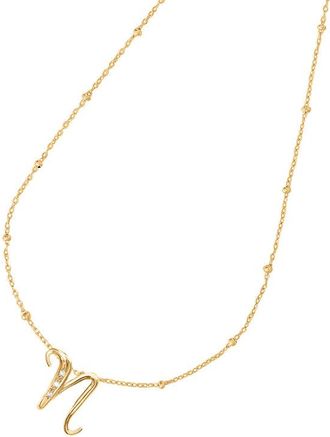 Dower & Hall Gold Vermeil & Diamond Letter Pendants