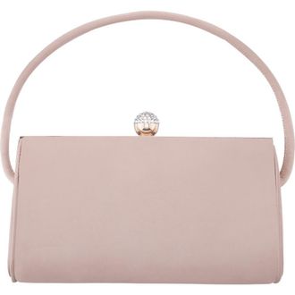 Nina Khalani Satin Clutch in Honey at Nordstrom