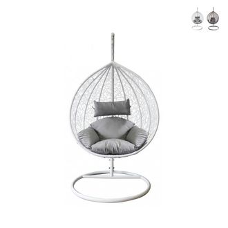 BIZZOTTO Sill&oacute;n Colgante Mecedora Giglio - Blanco