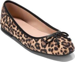 Cole Haan Yara Ballet Flat in Leopard Print Suede at Nordstrom Rack, Size 5.5