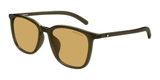 Montblanc MB0487SA Asian Fit 004 Mens Sunglasses Size 56