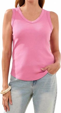 Tribal Wear Two Ways Reversible Tank Top In Pink