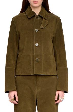 Zadig&Voltaire Lessa Suede Jacket in Treillis at Nordstrom, Size X-Small