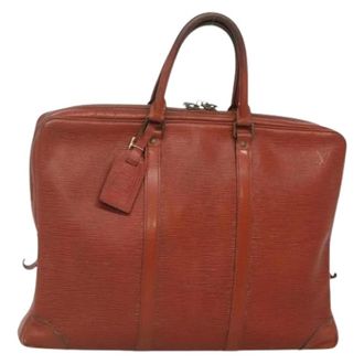 Louis Vuitton Tweedehands leren Louis Vuitton tassen - Dames - Pre-owned - Bruin - Maat: ONE Size Leer