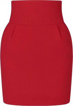Alexandre Vauthier Womens Mini Skirt In Red