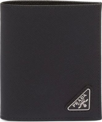 Prada Portacarte con placca logo - Nero