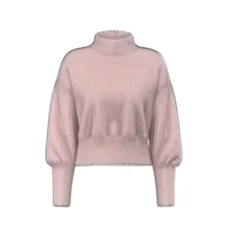 Guess Jersey de cuello alto Keyla - Knitwear - Mujer - Rosa - XS
