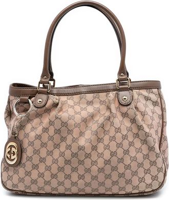 Gucci Borsa tote Sukey in tela GG 2016-2025 - Marrone