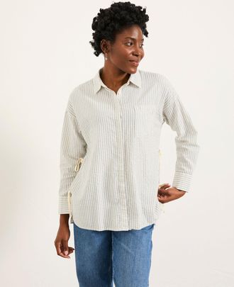 Fat Face FatFace Skyla Ivory Regular Stripe Shirt
