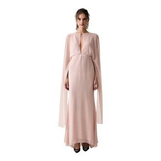 Patrizia Pepe Abito lungo svasato - - Dresses - Donna - Rosa - L