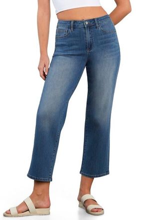 HINT OF BLU Ankle Straight Leg Jeans in Atlas Blue at Nordstrom, Size 27