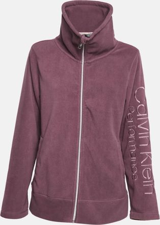 Calvin Klein Light Purple Synthetic Fleece Performance Jacket