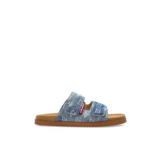 Dsquared2 Sliders, male, Blue, Size: 10 US Denim Slides
