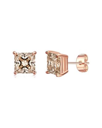 Liv Oliver 18K Plated 1.90 Ct. Tw. Champagne Quartz Earrings