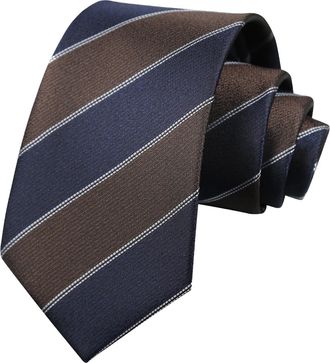 Alizeal Mens 8cm Plaid Formal Necktie Classic Stripe Patterned Business Party Wedding Daily Office Wear Tie, 55