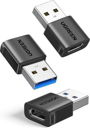 OEM Adaptador Usb A Usb-c 3.2 De 10 Gbps (paquete De 3), Convertidor De Tipo C Hembra A Tipo A Macho, Carga R&aacute;pida, Sincronizaci&oacute;n De Datos, Compatible Co