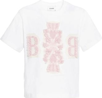 Barrie T-shirt con ricamo - Bianco