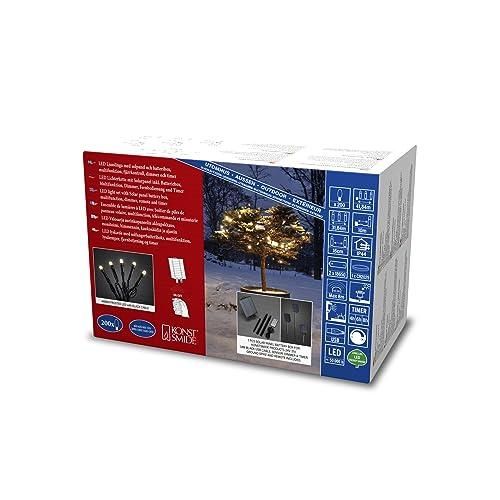 Konstsmide Solarleuchte „Assisi“ Mit Libellen – 5 Weiße LEDs, Steinoptik, 53 Cm Hoch