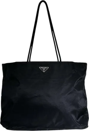 Prada Black Nylon Tote Bag (Pre-Owned)