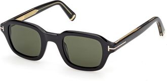 Tom Ford Icon Rectangle-frame Sunglasses - Black - One Size