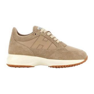 Hogan Sneakers, female, Beige, Size: 8 1/2 US Interactive H713 Lace-up