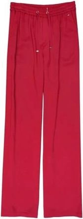 Herno Acetate Casual Broek - Dames - Wijde Broeken - Rood - M - Broeken