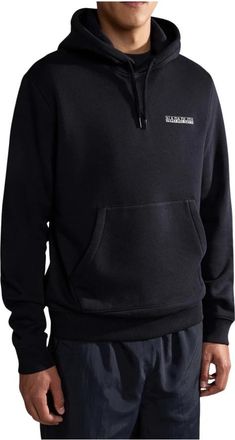 Napapijri Verstelbare Hoodie - Heren - Hoodies - Zwart - M - Katoen - Hoodies & sweatvesten
