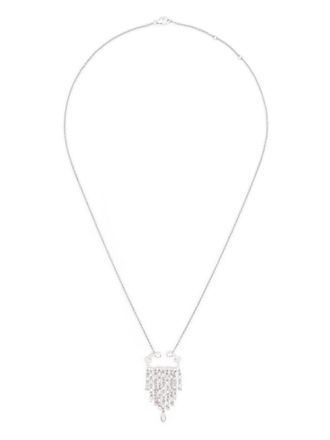 Yvonne Léon 18kt white gold Collier Scorpio necklace - women - White Diamond/Grey Diamond/18kt White Gold - One Size - Silver