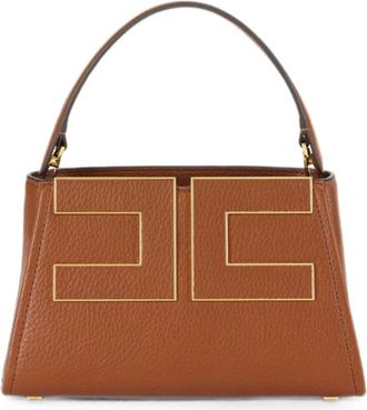 Elisabetta Franchi Tassen, Dames, Bruin, ONE Size, Leer, Imitatielederen Handtas